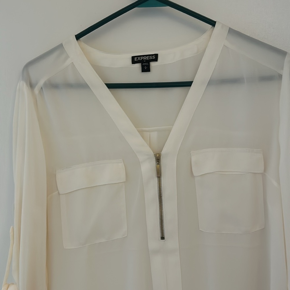 Cream Express Blouse - Picture 2 of 4